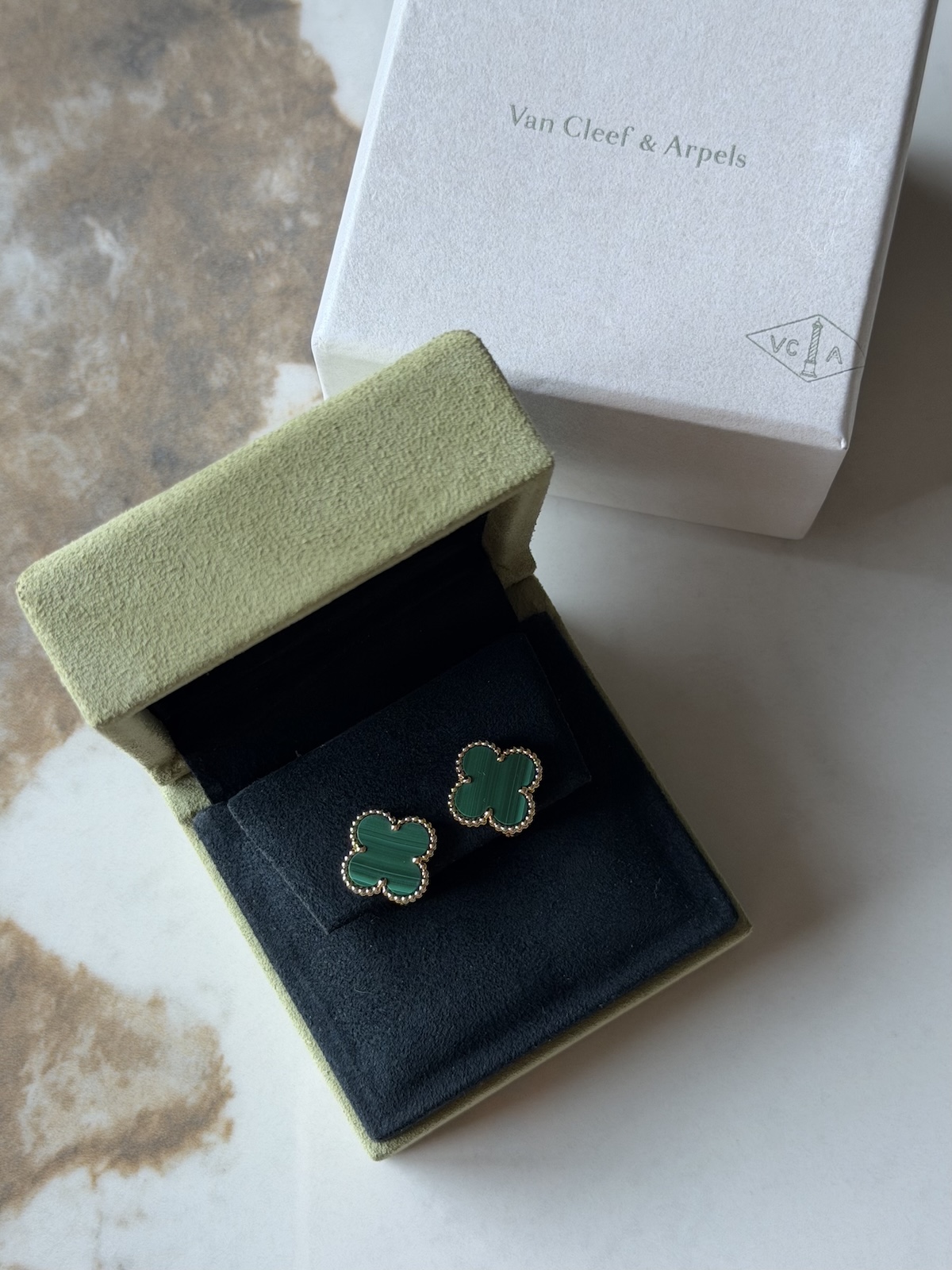 Серьги Van Cleef & Arpels Vintage Alhambra